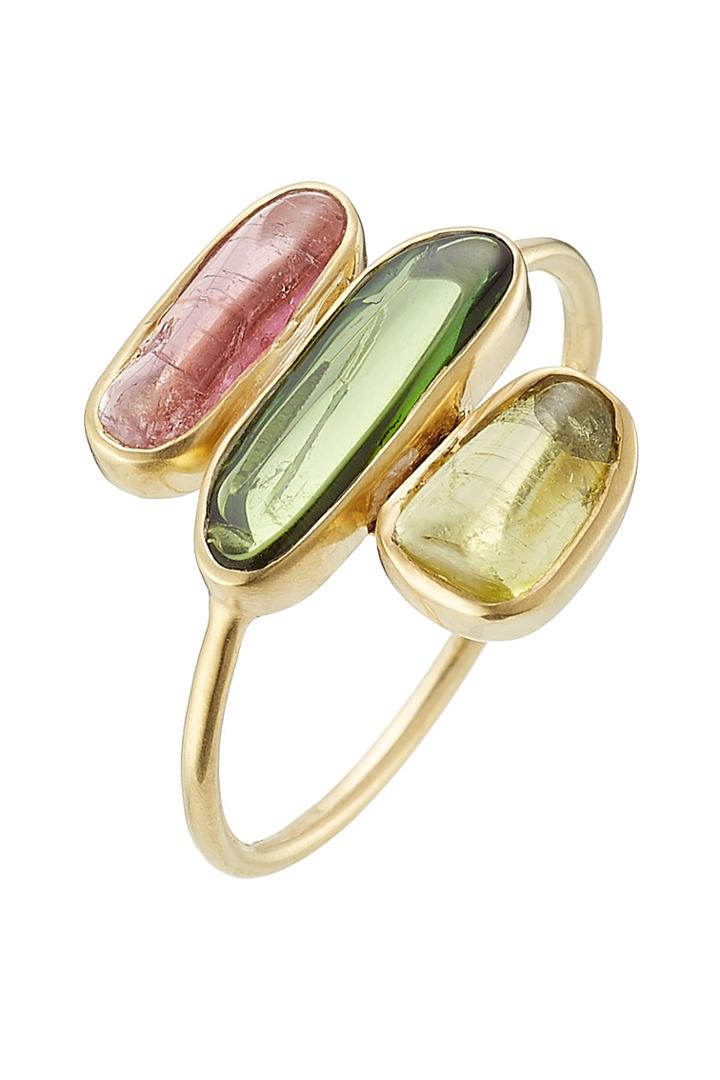 Pippa Small Pippa Small 18kt Gold Ring With Tourmaline Stones - Multicolor