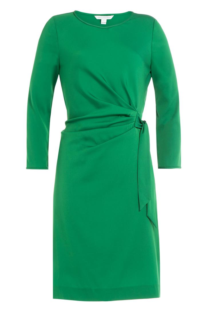 Diane Von Furstenberg Diane Von Furstenberg Wrap Dress With Silk - Green