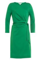 Diane Von Furstenberg Diane Von Furstenberg Wrap Dress With Silk - Green