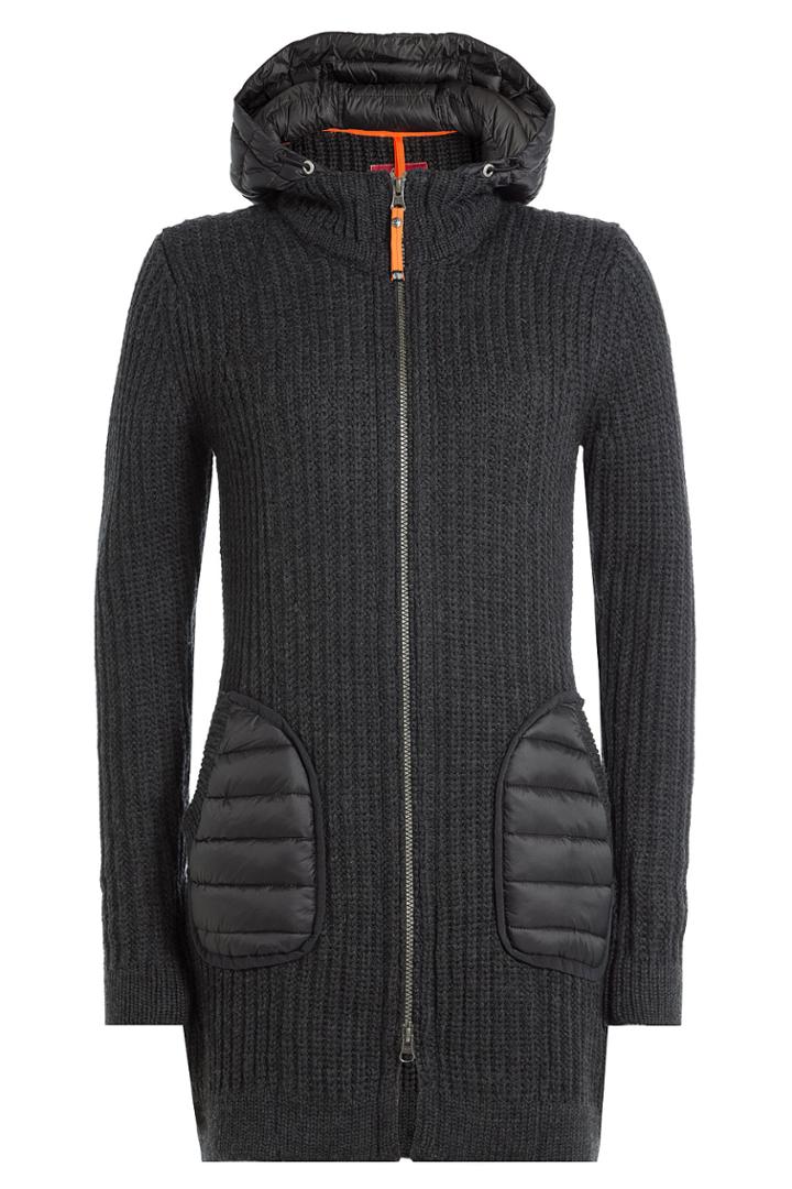 Parajumpers Parajumpers Blanca Wool Cardigan With Hood - Black