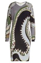 Emilio Pucci Sheer-paneled Printed Jersey Dress