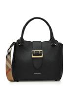 Burberry Burberry Medium Leather Tote With Buckle Detail