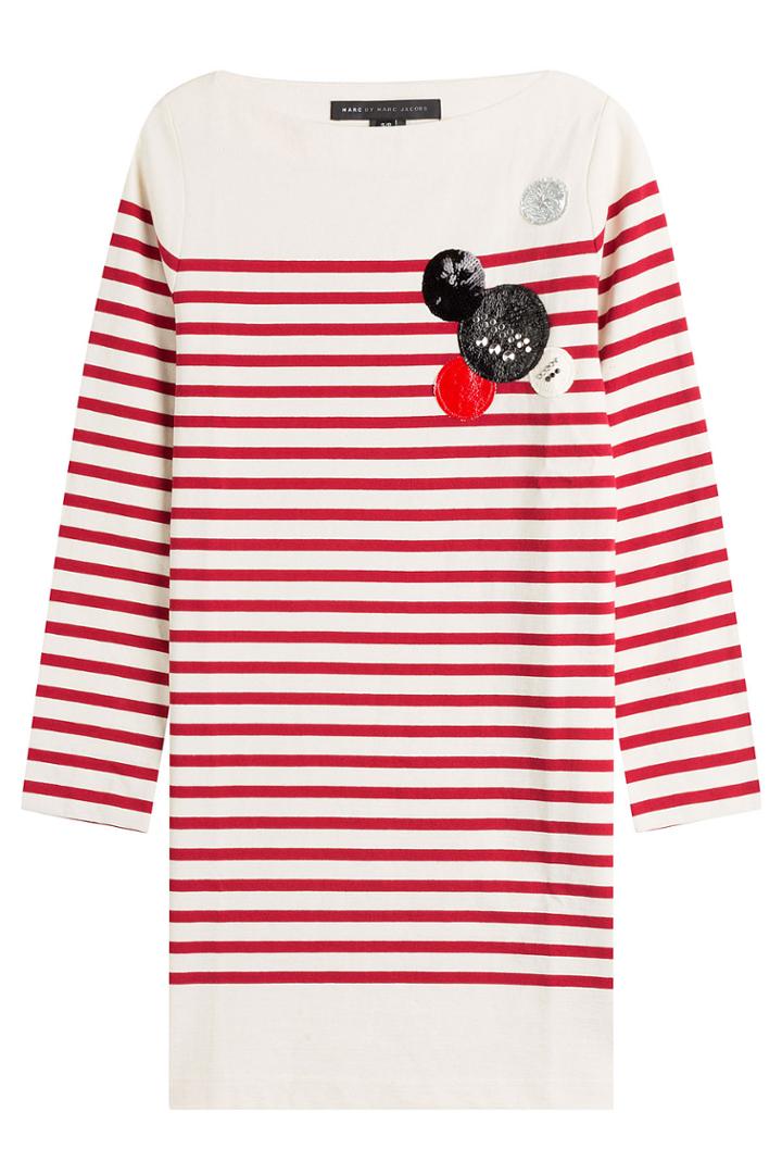 Marc By Marc Jacobs Marc By Marc Jacobs Cotton Breton Striped Dress - Stripes