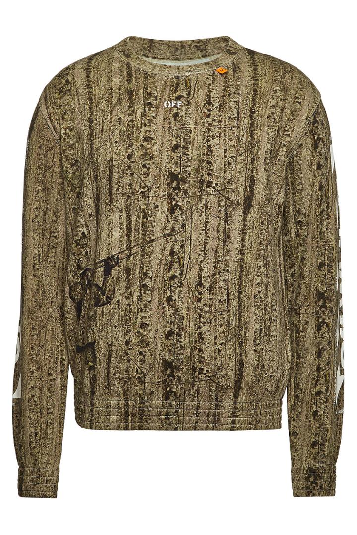 Off-white Off-white Camouflage Slim Crewneck Sweatshirt
