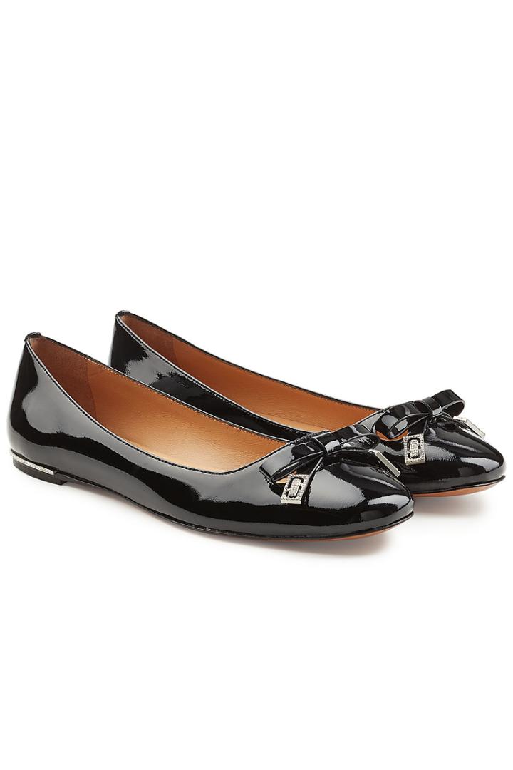 Marc Jacobs Marc Jacobs Sophie Patent Leather Ballerina Flats