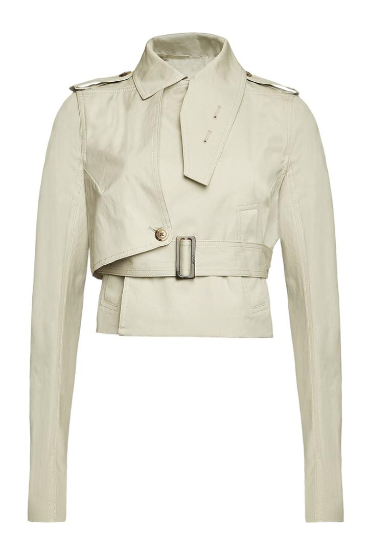 Rick Owens Rick Owens Stretch Cotton Short Trench Coat