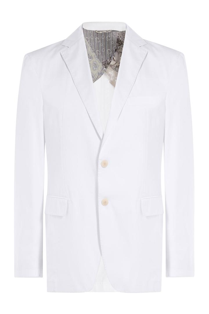 Etro Etro Cotton Suiting Blazer - White