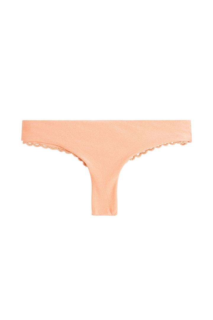 Luli Fama Luli Fama Lets Be Mermaids Bikini Bottoms With Crochet - Orange