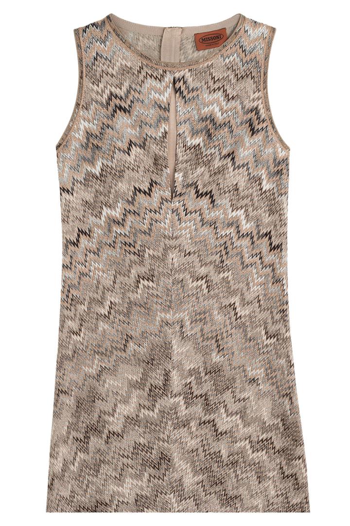 Missoni Missoni Mini Dress With Metallic Thread - Multicolor
