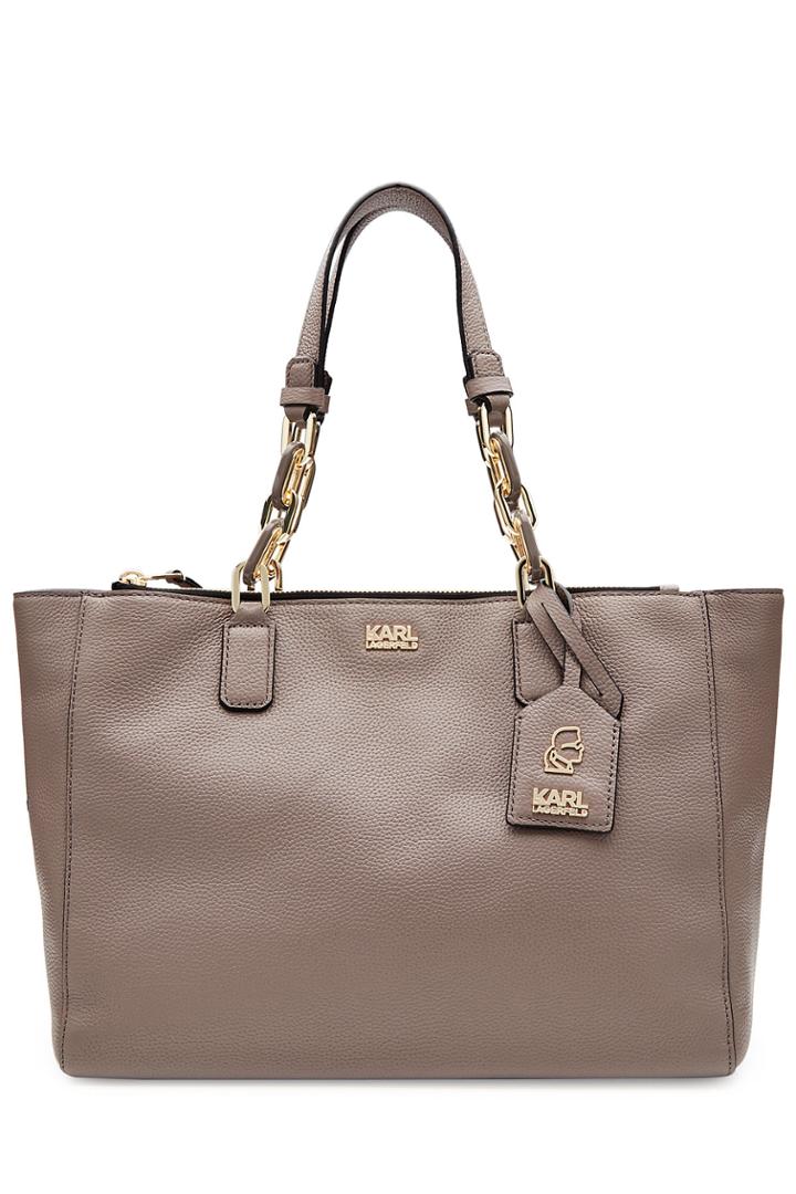 Karl Lagerfeld Karl Lagerfeld K Leather Tote - Brown