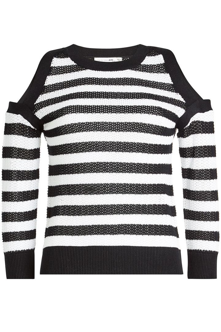 Rag & Bone Rag & Bone Tracey Cotton Pullover With Cold Shoulders