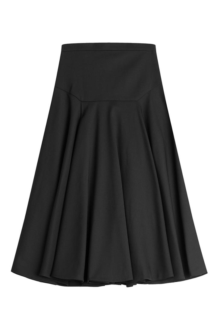 Vionnet Flared Cotton Skirt