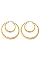Kenneth Jay Lane Kenneth Jay Lane Gold-plated Hoop Earrings - Gold