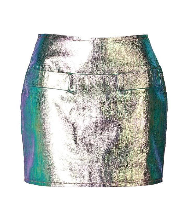 Marc By Marc Jacobs Metallic Leather Mini-skirt