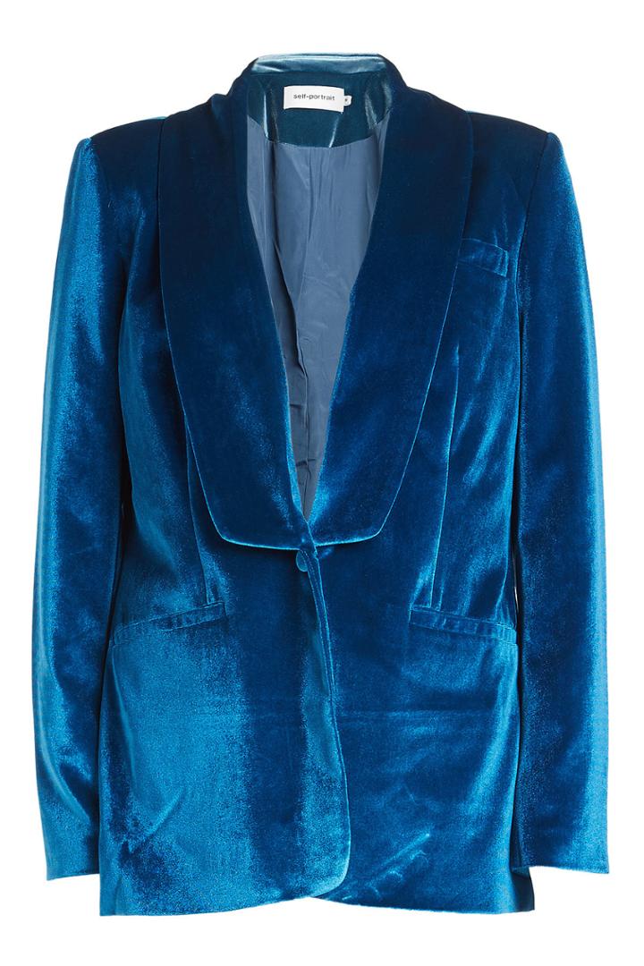 Self-portrait Self-portrait Velvet Blazer