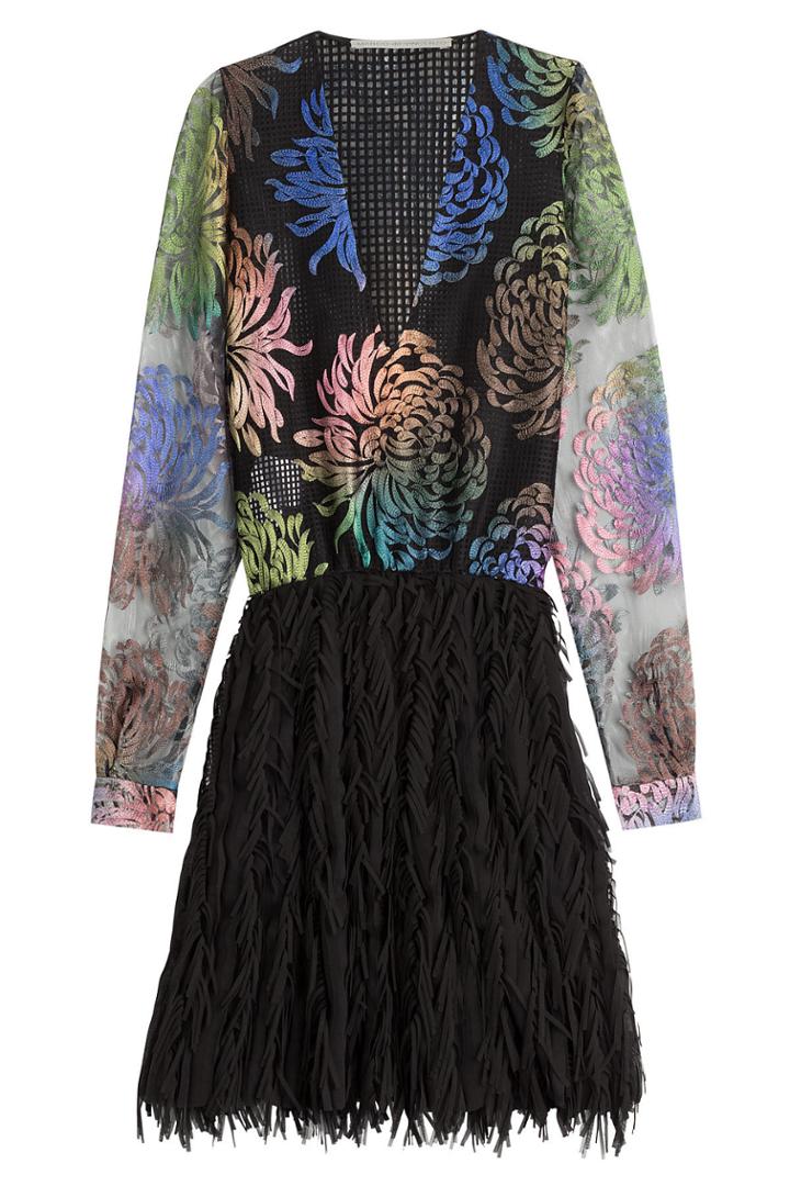 Marco De Vincenzo Marco De Vincenzo Dress With Embroidered Mesh Top