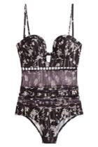 Zimmermann Zimmermann Printed Swimsuit With Sheer Panel - Multicolor