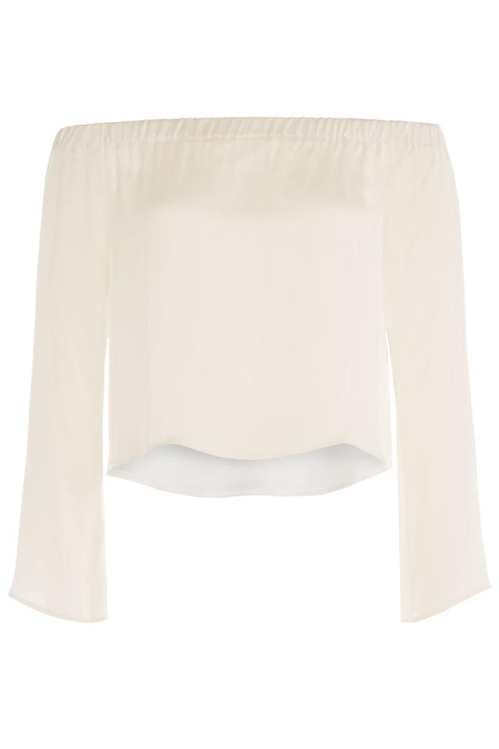 Deitas Deitas Silk Off-the-shoulder Blouse