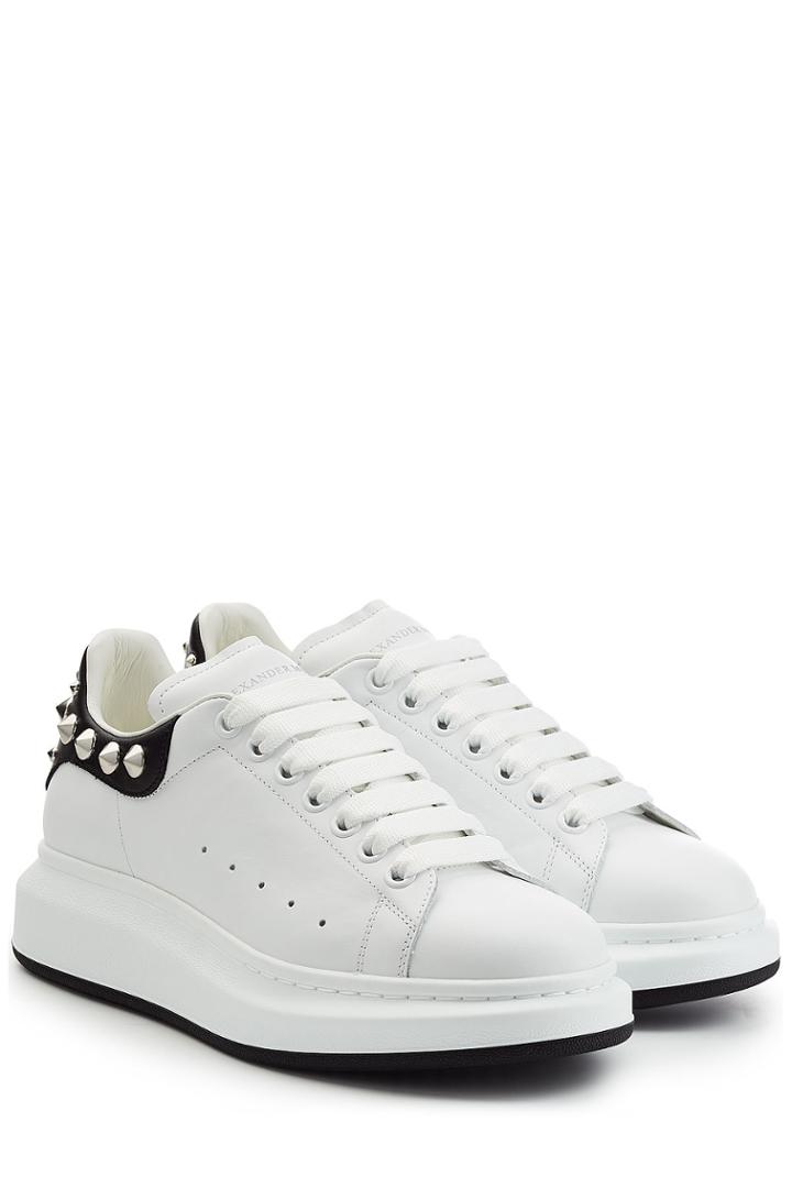 Alexander Mcqueen Alexander Mcqueen Leather Sneakers With Stud Embellishment