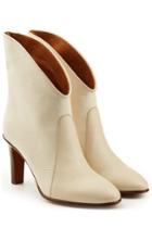 Chloé Chloé Ankle Boots With Leather - White