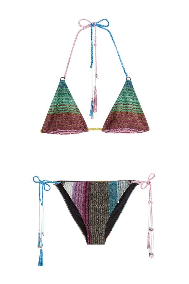 Missoni Mare Missoni Mare Metallic Knit String Bikini - Multicolor