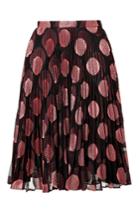 Marco De Vincenzo Marco De Vincenzo Embroidered Polka Dot Pleated Skirt - None