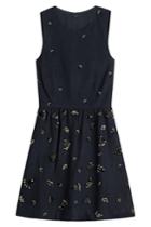 Vanessa Bruno Athé Vanessa Bruno Athé Embellished Dress With Wool - Blue