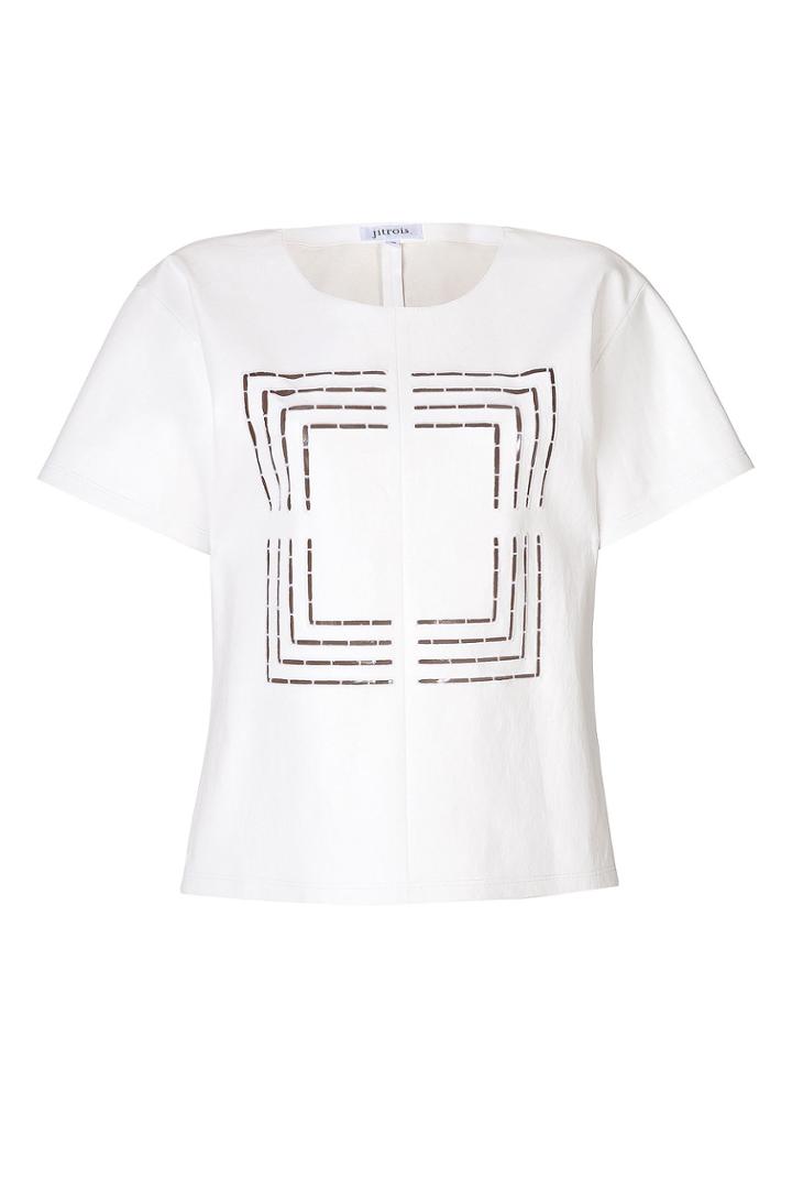 Jitrois Jitrois Leather Top With Cutouts