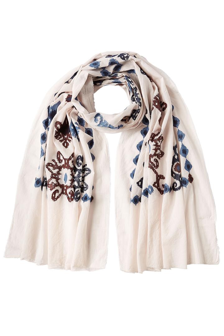 Steffen Schraut Steffen Schraut Embroidered Cotton Scarf - None