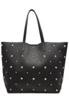 Red Valentino Red Valentino Embellished Leather Tote - Black