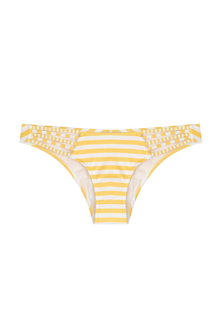 Paolita Paolita Striped Bikini Bottoms - Yellow