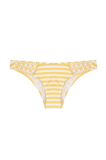 Paolita Paolita Striped Bikini Bottoms - Yellow