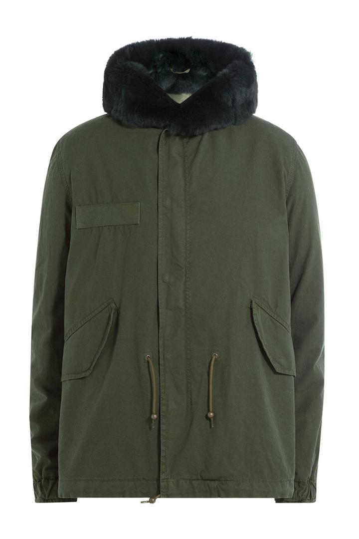 Mr & Mrs Italy Mr & Mrs Italy Cotton Parka With Fox Fur Collar
