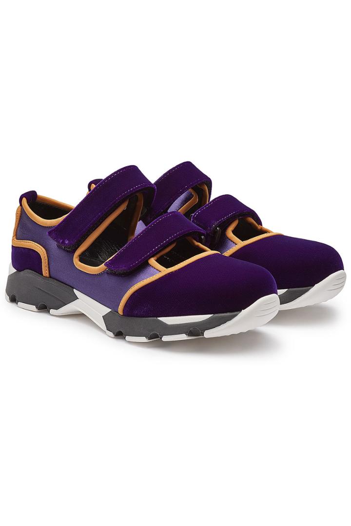Marni Marni Sneakers With Velvet And Satin