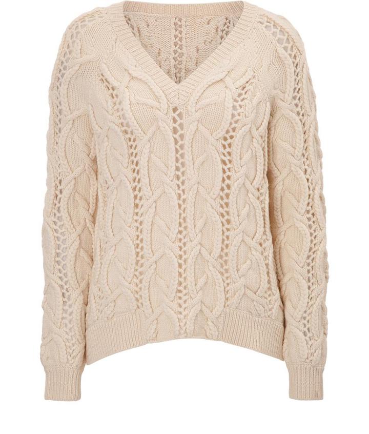 Moschino Cheap And Chic Cable Knit Sweater