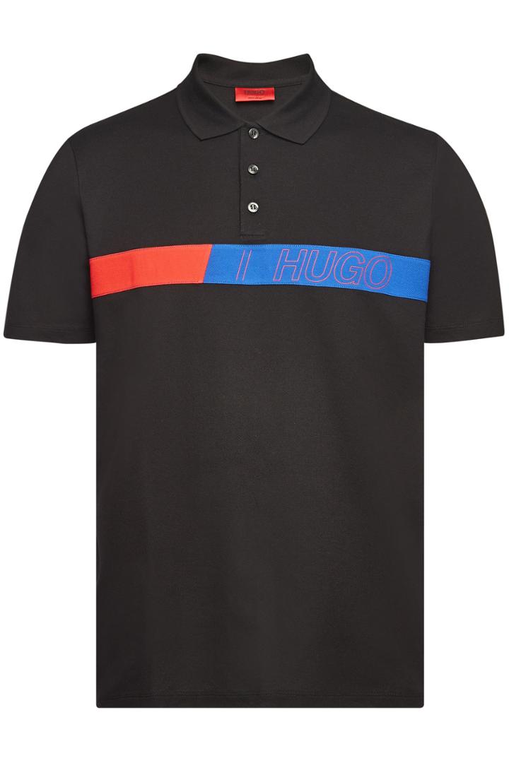 Hugo Hugo Dantes Printed Cotton Polo T-shirt