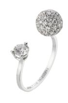 Delfina Delettrez Delfina Delettrez 18kt White Gold Sphere Ring With White Diamonds