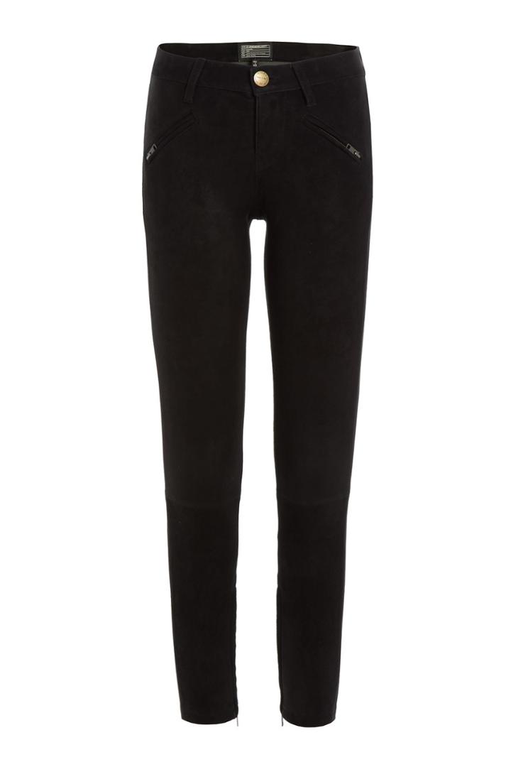 Current/elliott Current/elliott Skinny Suede Pants - Black