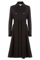 Nina Ricci Nina Ricci Belted Coat With Wool - Black