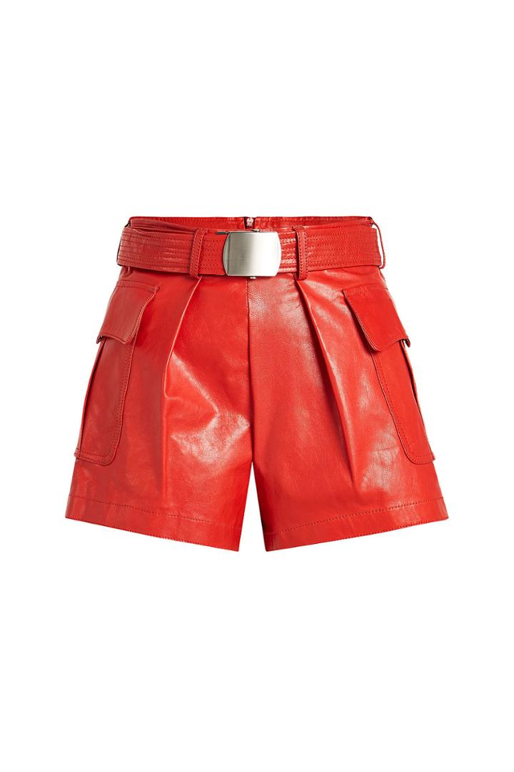 Philosophy Di Lorenzo Serafini Philosophy Di Lorenzo Serafini Leather Shorts