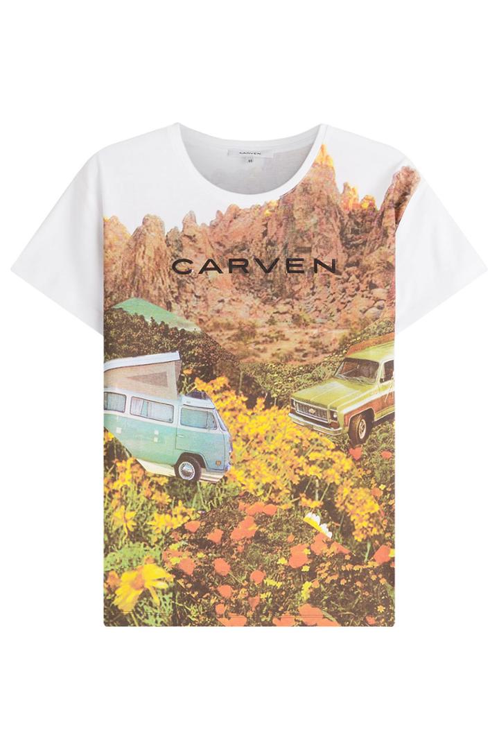 Carven Carven Cotton Graphic Print T-shirt