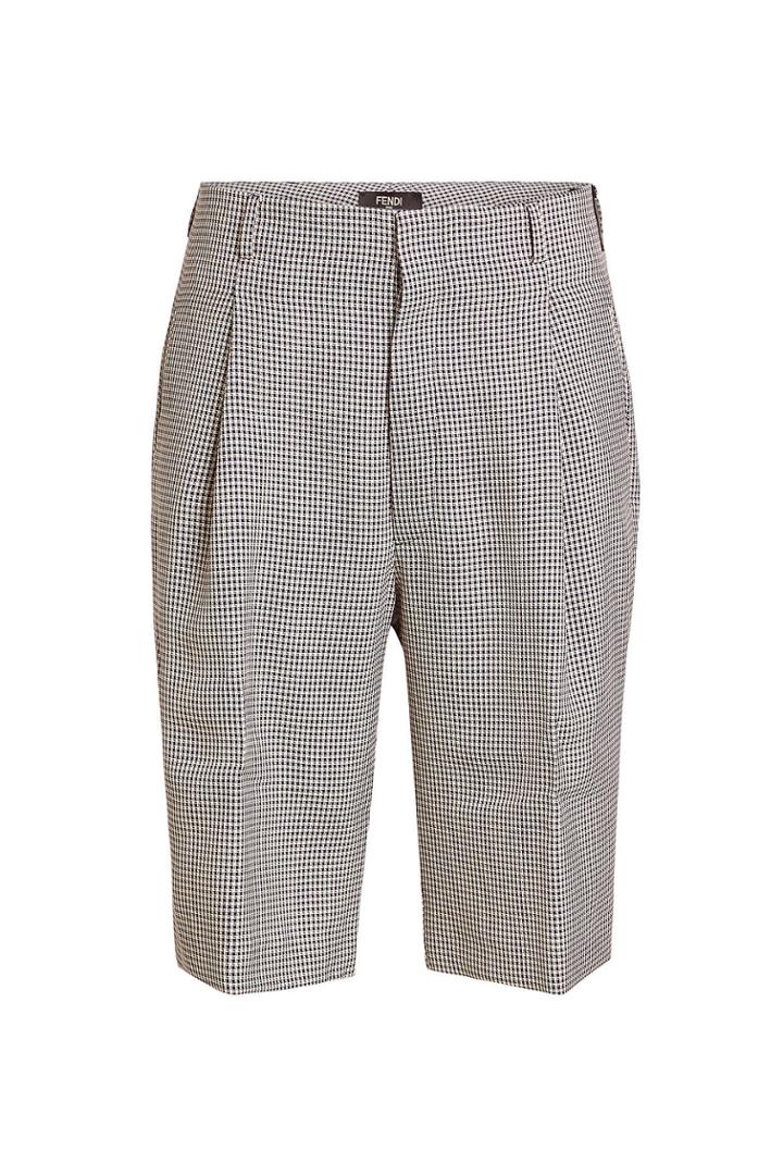 Fendi Fendi Houndstooth Bermuda