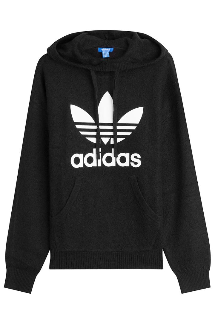 Adidas Originals Adidas Originals Printed Wool Hoody - Black