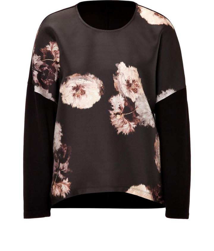 Giambattista Valli Silk Blend Top With Floral Print
