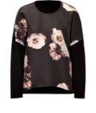 Giambattista Valli Silk Blend Top With Floral Print