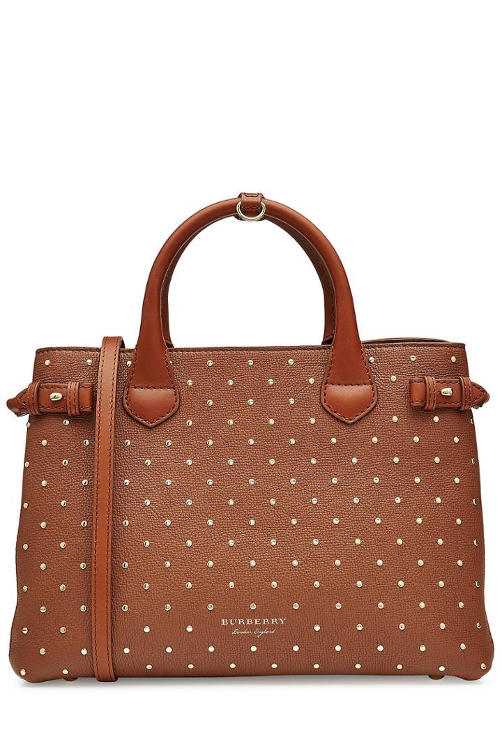 Burberry Shoes & Accessories Burberry Shoes & Accessories Medium Banner Leather Tote With Studs