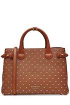 Burberry Shoes & Accessories Burberry Shoes & Accessories Medium Banner Leather Tote With Studs