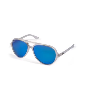 Ray-ban Cats5000 Mirrored Sunglasses In Matte Transparent