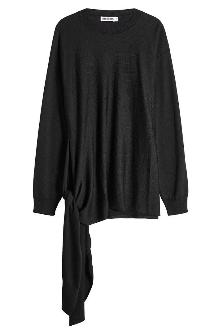 Jil Sander Jil Sander Virgin Wool Side Tie Pullover