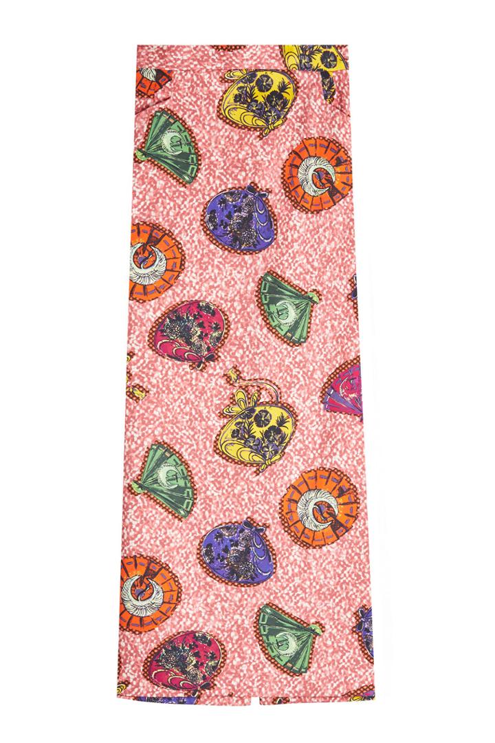 Stella Jean Stella Jean Printed Cotton Tube Skirt